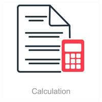 Calculation and math icon concept vector