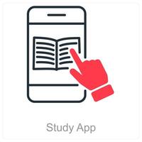Study App and education icon concept vector