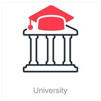 University and lecture icon concept vector