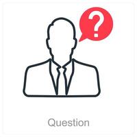 Question and query icon concept vector