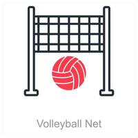 Volleyball Net and net icon concept vector