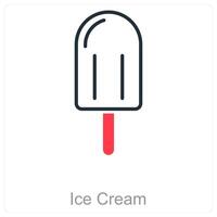 Ice Cream and cone icon concept vector