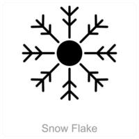 Snow Flake and ice icon concept vector