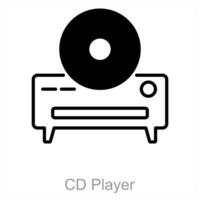 CD Player and music icon concept vector
