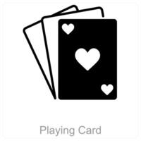 Playing Card and card icon concept vector