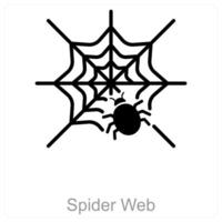 Spider Web and nature icon concept vector