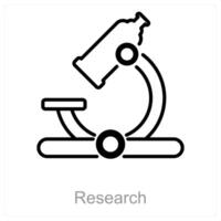 Research and discovery icon concept vector