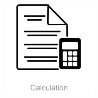 Calculation and math icon concept vector