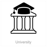 University and lecture icon concept vector