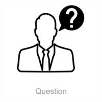 Question and query icon concept vector