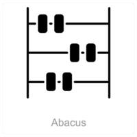 Abacus and tool icon concept vector