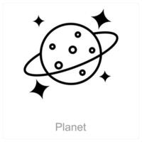Planet and space icon concept vector