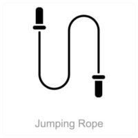Jumping Rope and jump icon concept vector