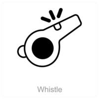 Whistle and alert icon concept vector