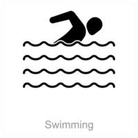 Swimming and pool icon concept vector