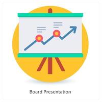 Board Presentation and meeting icon concept vector