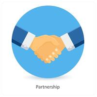 Partnership and unity icon concept vector