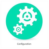 Configuration and settings icon concept vector
