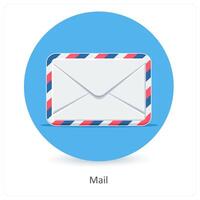 Mail and email icon concept vector