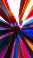 Abstract animation of moving multicolored rays. Motion. Spinning colorful star rays background. video