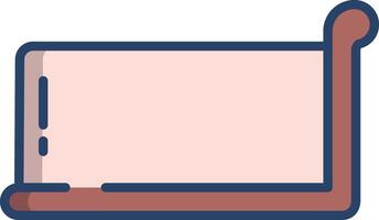 Melktert linear color illustration vector