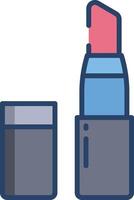 Lipstick linear color illustration vector