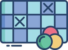 Lotto linear color illustration vector