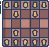 Shogi linear color illustration vector