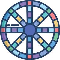 Trivial linear color illustration vector
