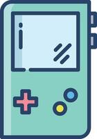Console linear color illustration vector