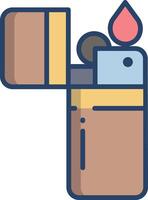 Lighter linear color illustration vector