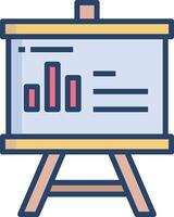 presentation linear color illustration vector