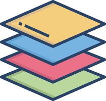 layers linear color illustration vector