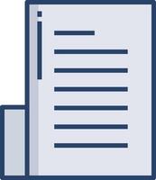 news paper linear color illustration vector
