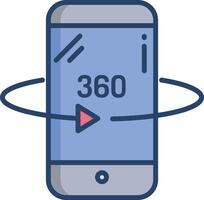 rotate linear color illustration vector
