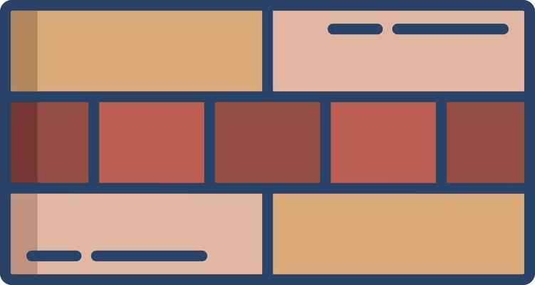 wall linear color illustration