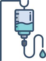 Drip linear color illustration vector