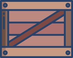 Box linear color illustration vector