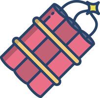 dynamite linear color illustration vector