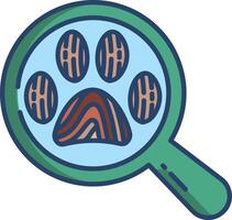 Forensic experts linear color illustration vector
