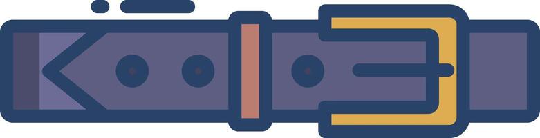 Belt linear color illustration vector