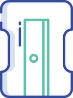 Sharpener outline color illustration vector