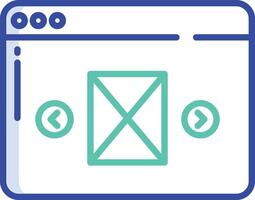Web game outline color illustration vector
