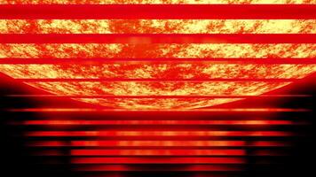 Bright planet glows with moving stripes. Design. Bright 3D planet with cyber field and stripes. Cyber animation of glowing planet and field of stripes video