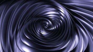 Yellow and purple twisted bend. Design. Clockwise moving bend made in 3d format. video