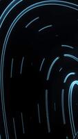 Spiral ripples with futuristic lines. Design. Vibrations in streams of neon lines and spiral movement. Spiral 3d stream with neon futuristic stripes video