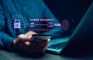 finance and banking digital, businessmen holding online banking and payments, Finance and banking networks. AI, Customer networking connection, Digital marketing. cyber security. Business technology. photo