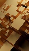 Surface waves of 3d squares. Design. Smooth surface with wave of 3d squares. 3D squares rise in wave above surface video