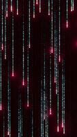 Abstract matrix effect with running lines of code. Design. Cyber reality of millions of tiny symbols. video