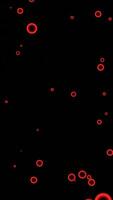 Stream of point molecules on black background. Design. Rising dots in fast stream on black background. Liquid molecules in abstract boiling stream video